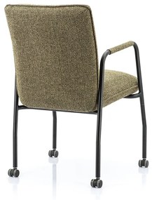 Scaun tapitat William verde