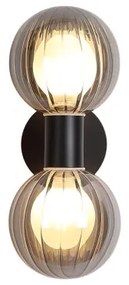 Searchlight 30507BK - Aplică de perete LUMINSPHERE 2xG9/7W/230V neagră