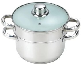 Oala gatire cu aburi Bohmann BH 3212, 2.5 L, 18 cm, Inductie, Inox