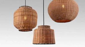 Lustra / Pendul suspendat design natural din ratan SAIPAN 22,5cm