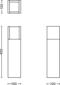 Lampă LED de exterior MYGARDEN ARBOUR 1xLED/6W/230V IP44 Philips 16462/93/P3