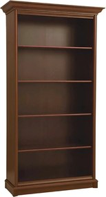 Biblioteca clasica living KENT, castan, PAL, 110x43x205 cm
