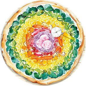 PUZZLE CERC PIZZA, 500 PIESE - RAVENSBURGER (RVSPA17347)