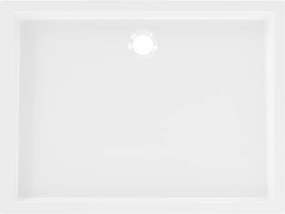 Mexen Flow+ cadă de duş dreptunghiulară 80 x 70 cm, alb lucios - 46R107080H