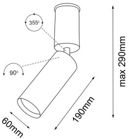 Spot SHIMA 1xGU10/15W/230V alb Shilo 7206