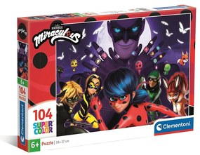 Miraculos: Buburuza și Motan Noir Hawk Moth Puzzle Clementoni 104 piese