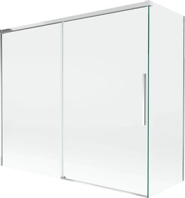 Mexen Rox paravan de baie cu 2 aripi culisante 180 + 80 x 150 cm, transparent, crom - 8C9-180-080-01-00