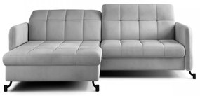 Canapea extensibila cu spatiu pentru depozitare, 225x105x160 cm, Lorelle L02, Eltap (Culoare: Negru / Matt Velvet 99)
