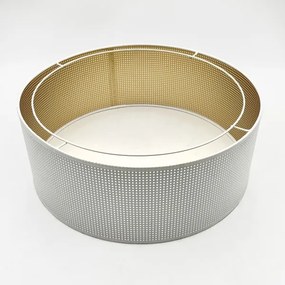 Plafonier SIRJA PLISADO 3xE27/15W/230V Ø 35 cm alb/auriu