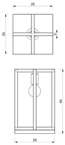 Lampă de masă ARNOLD 1xE27/60W/230V neagră