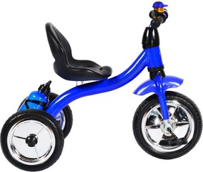 Tricicleta cu pedale NOVOKIDS™ Chavalier ,Cu sonerie si sticla de apa, max 20 kg, Roti din spuma cauciucata EVA, Cadru metalic, Dimensiuni 75X54X46