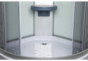 Cabină de duș Evora White 80 cu cădiță de duș, 80x80x205 cm