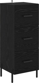 vidaXL Bufet cu sertar Stejar negru 34 x 34.5 x 90 cm Lemn compozit