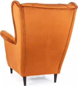 Fotoliu Lady velvet cinnamon/wenge Blu4215
