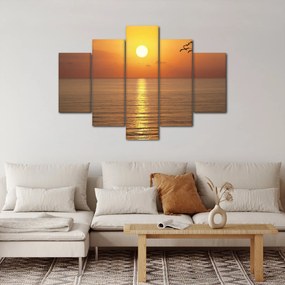 Tablou - Apus de soare peste ocean (150x105 cm)