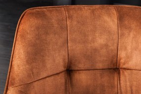 Set de 2 scaune pivotante Loft, maro cupru