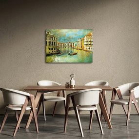 Tablou - Canalul de la Veneția și gondole (70x50 cm)