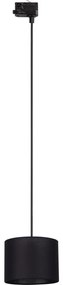 Lustră pe cablu pentru sistem de șină trifazic TRACER 1xE27/15W/230V d. 20 cm negru