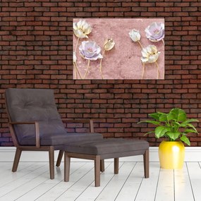 Tablou cu flori (90x60 cm)