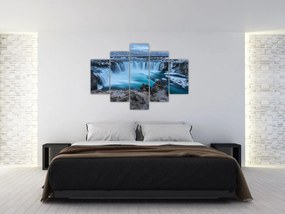 Tablou - Priveliște la cascade (150x105 cm)