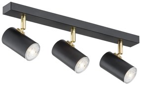 Plafoniera cu 3 spoturi design minimalist LAGOS negru