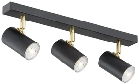 Plafoniera cu 3 spoturi design minimalist LAGOS negru