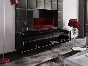 Mobilier living Mogan (alb + alb lucios). 1007701