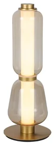 Veioza, Lampa de masa design modern LED DECO auriu/ sampanie