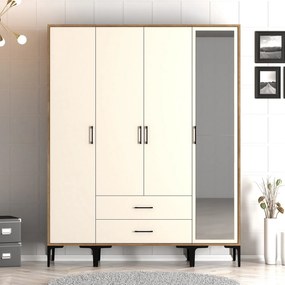 Dulap de haine Kiara STR (Nuc + Crem). 1088458