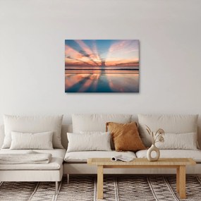 Tablou cu razele solare deasupra plajei Dayton (70x50 cm)