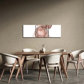 Tablou - Animăluț în acuarelă N⁰5 (cu ceas) (90x30 cm)