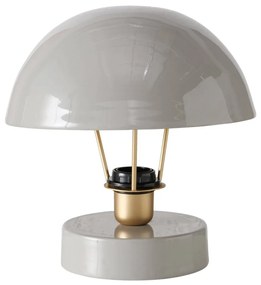Lampa de masa metalica Clover, abajur gri, Ø 25 cm