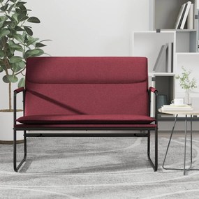 351354 vidaXL Bancă, roșu vin, 100x64x80 cm, textil