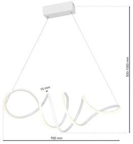 Lustră LED pe cablu LOCA LED/50W/230V