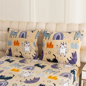 Lenjerie din microplush PURRSLEEP bej Dimensiunile lenjeriei: 70 x 90 cm | 140 x 200 cm