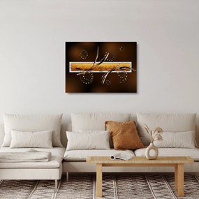 Tablou pe sticlă abstracției - Fluturi (70x50 cm)
