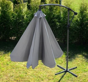 Umbrelă de gradină pliabilă 350cm Grey
