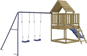 vidaXL Set de joacă pentru exterior, lemn de pin impregnat