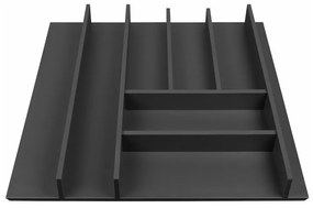 Organizator de tacâmuri negru 48 x 47 cm Wood Line – Elletipi