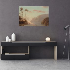 Tablou - Camille Pissarro, A creek in st. Thomas (Virgin Islands), reproducere (90x60 cm)