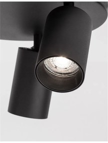 Plafoniera design modern TOD negru 22cm