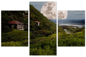 Tablou - peisaj cu luna (90x60 cm)