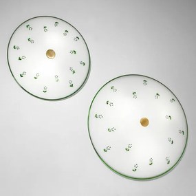 Plafonieră Kolarz 731.U12.4.21 NONNA 2xE14/60W/230V verde