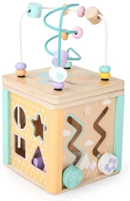 Cub educativ din lemn, cu accesorii Kid