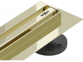 Mexen Flat 360° Slim scurgere liniară rotativă 100 cm, Aurie - 1541100