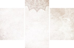 Tablou - Mandala pe zid (90x60 cm)