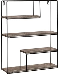 STILISTA Raft de perete,lemn întunecat 40 x 49,5 x 11,5 cm