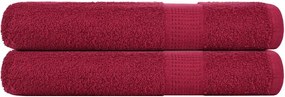 vidaXL Prosoape de saună, FROGN, 2 buc., Bordeaux, 80x200 cm, 360 g/m²