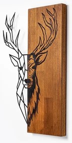 Decorațiune de perete 36x58 cm lemn/metal cerb