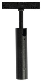 Spot modern negru pentru sistem de șine monofazat - Slimline Uzzy